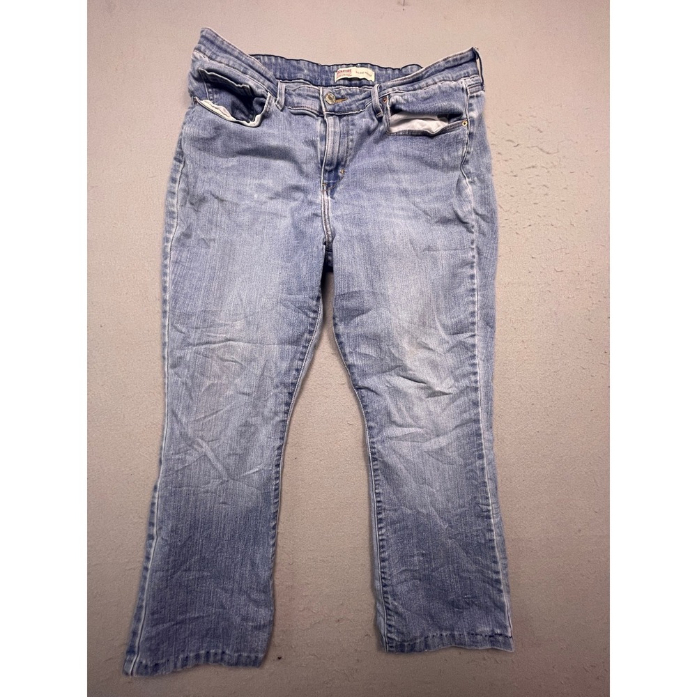 Signature Levi Strauss Bootcut Jeans Denim Light Wash 16M W33 L32 Womens